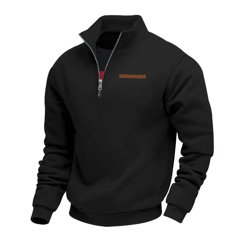 Grimm - Elegante Maglione Con Mezza ZIP
