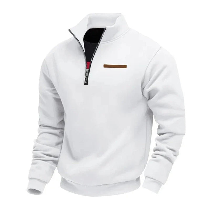 Grimm - Elegante Maglione Con Mezza ZIP