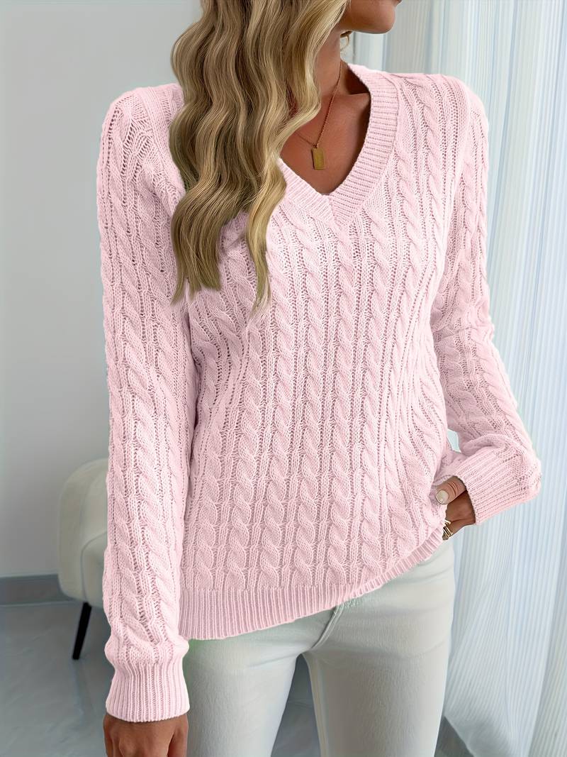 Sivanit - Maglione a Maniche Lunghe a Costine