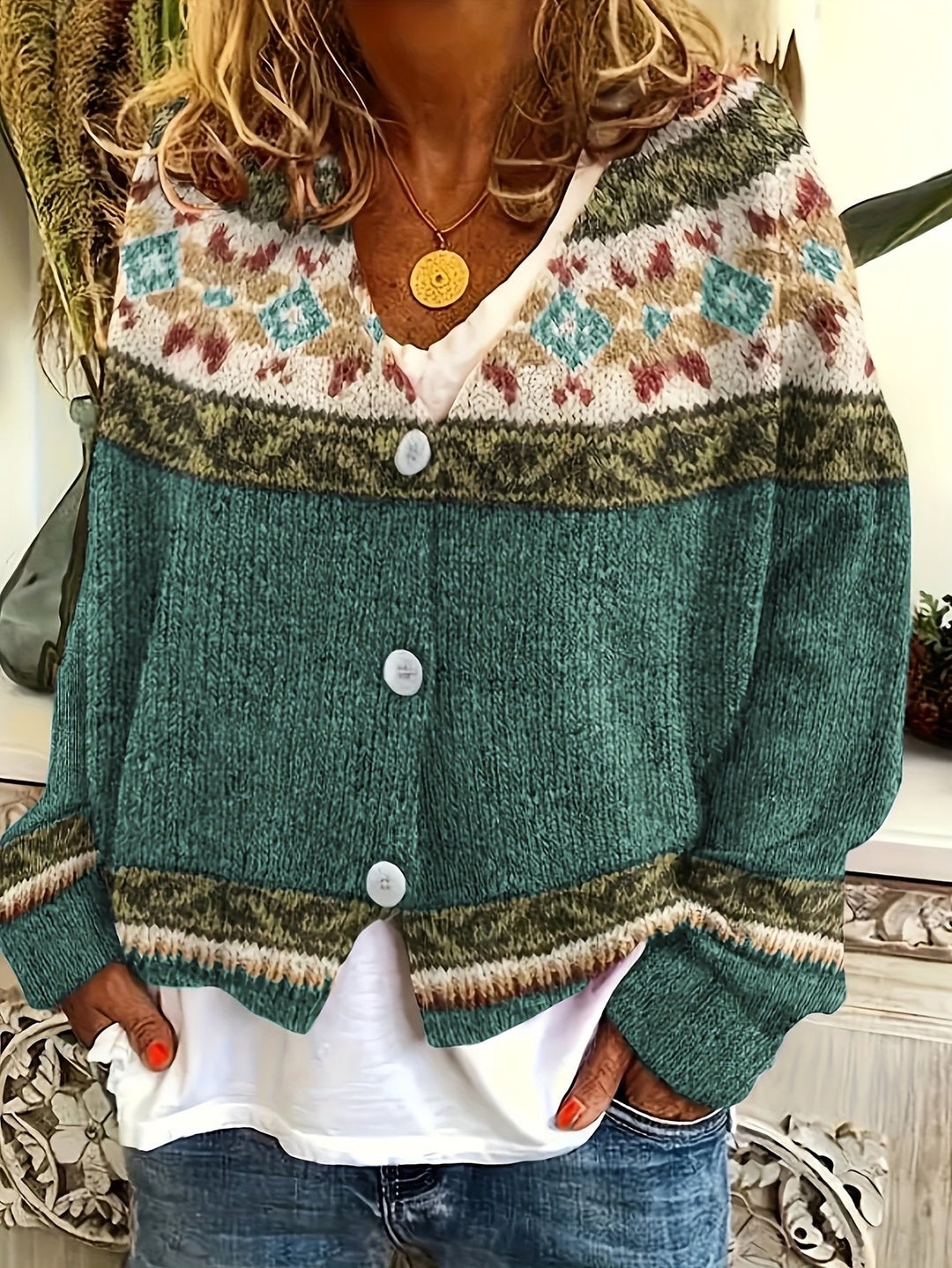 Marcela - Elegante Cardigan Lavorato A Maglia