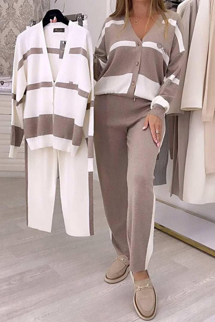 Fridolina - Set Di Due Pezzi Lavorato a Maglia Alla Moda