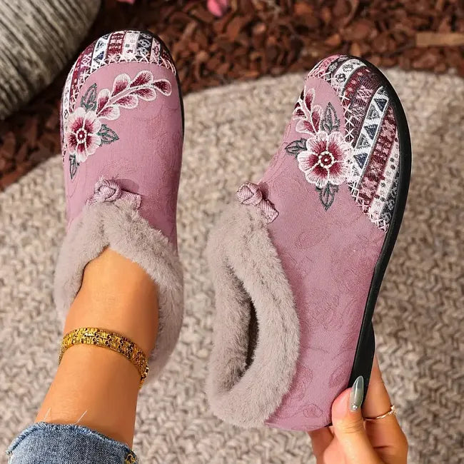 Dannelia - Scarpe Comode in Pelliccia Sintetica