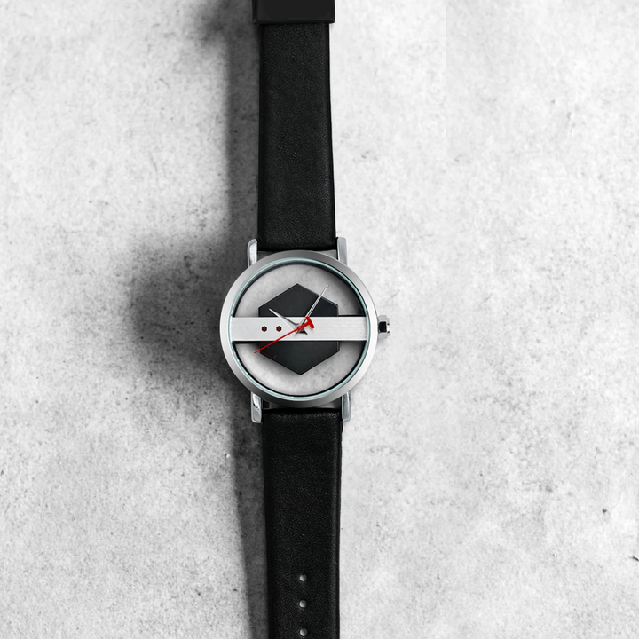 DialVorn - Orologio Con Quadrante Geometrico E Cinturino