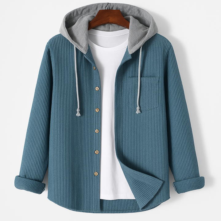 Darcy - Felpa Con Cappuccio Casual In Velluto a Coste