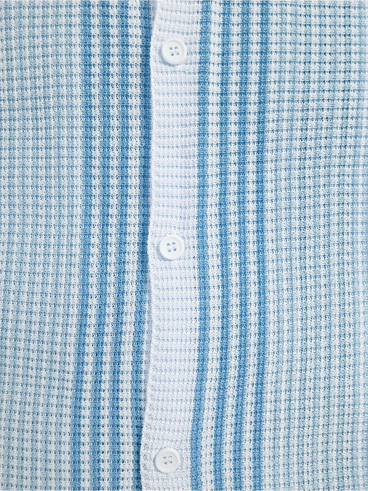 Avram - Camicia casuale a Righe Con Bottoni
