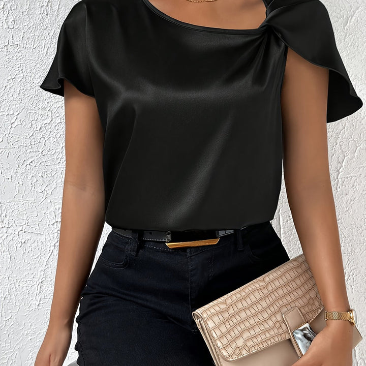 Loretta - Top Alla Moda Con Dettagli Unici Sulle Spalle
