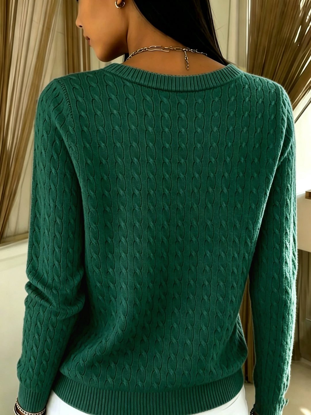 Kitija - Cardigan a Maglia Intrecciata Con Bottoni