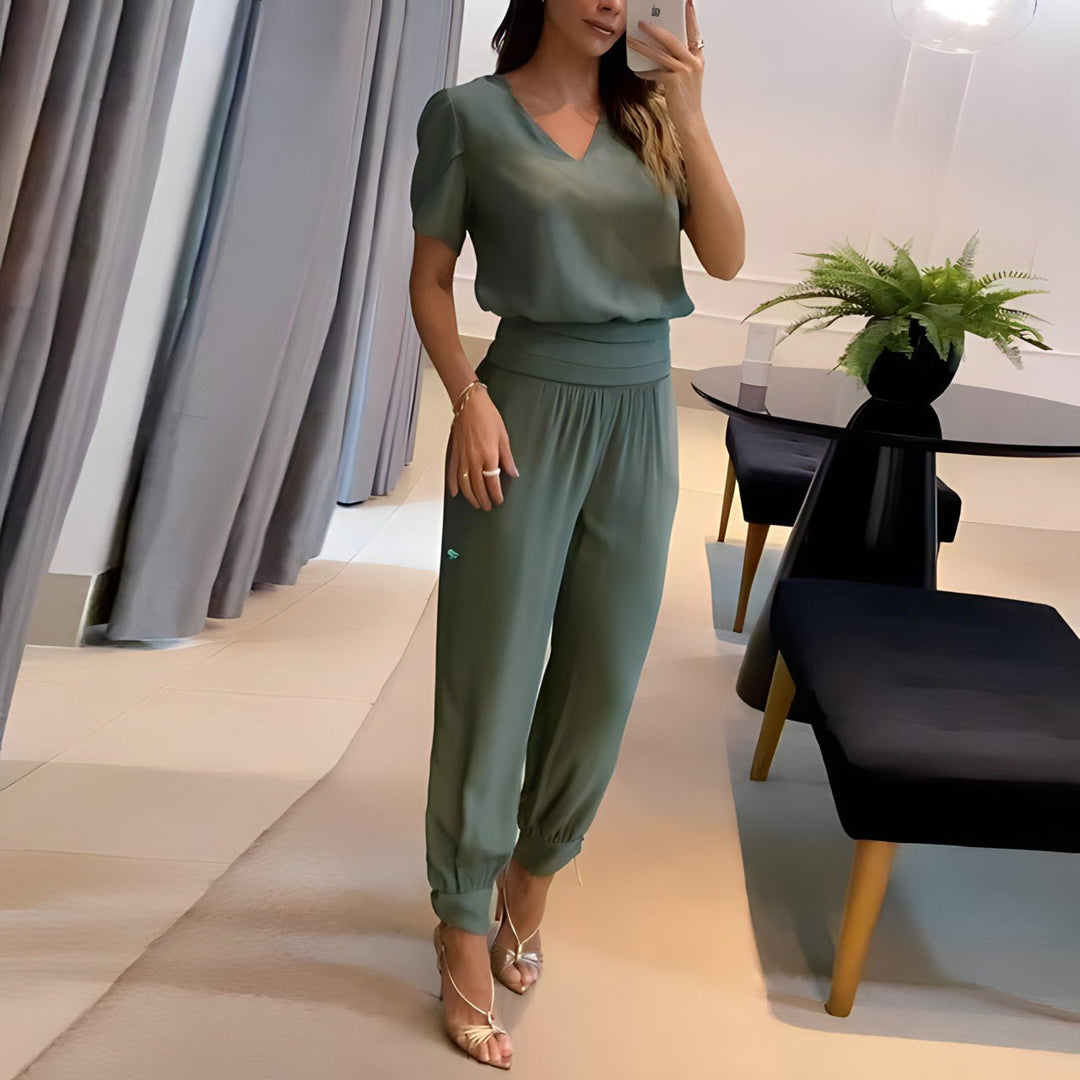 Vianey - Set Di tendenza Con Camicetta e Pantaloni