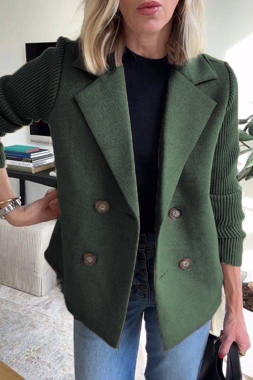Kittiya - Elegante Blazer Lavorato A Maglia Con Maniche Lunghe