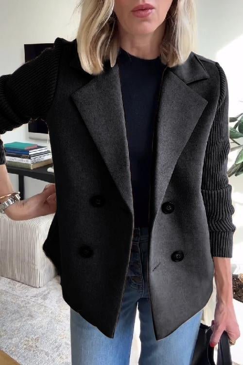 Kittiya - Elegante Blazer Lavorato A Maglia Con Maniche Lunghe