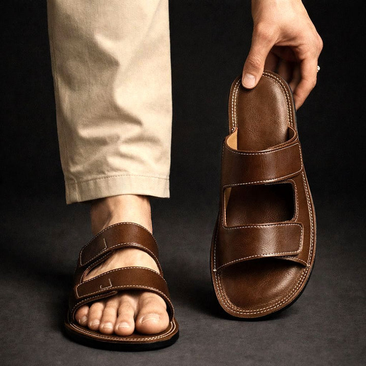 Henrique - Sandali Slip-on Con Doppio Cinturino