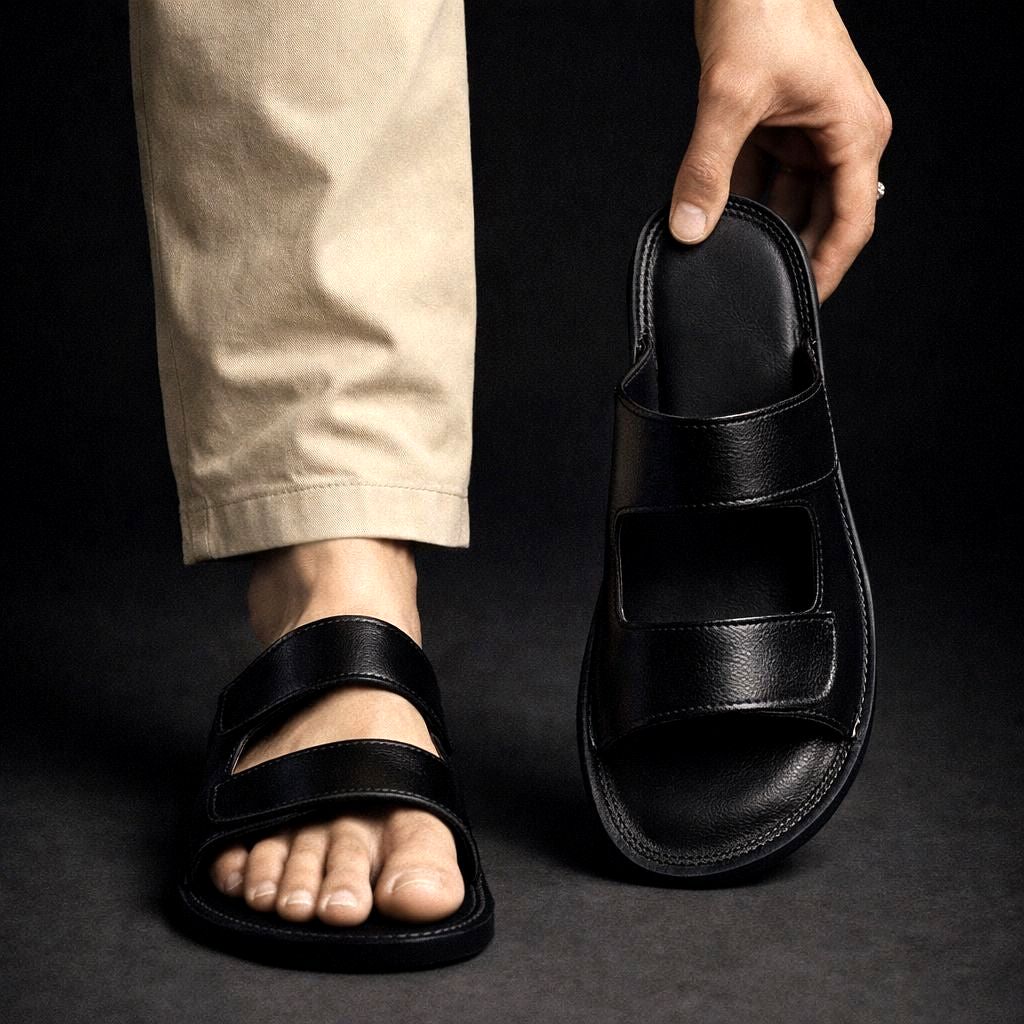Henrique - Sandali Slip-on Con Doppio Cinturino