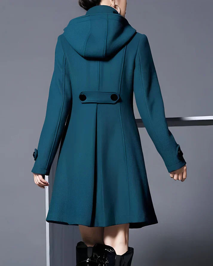 Janeen - Cappotto In Lana Con Cappuccio e Tasche