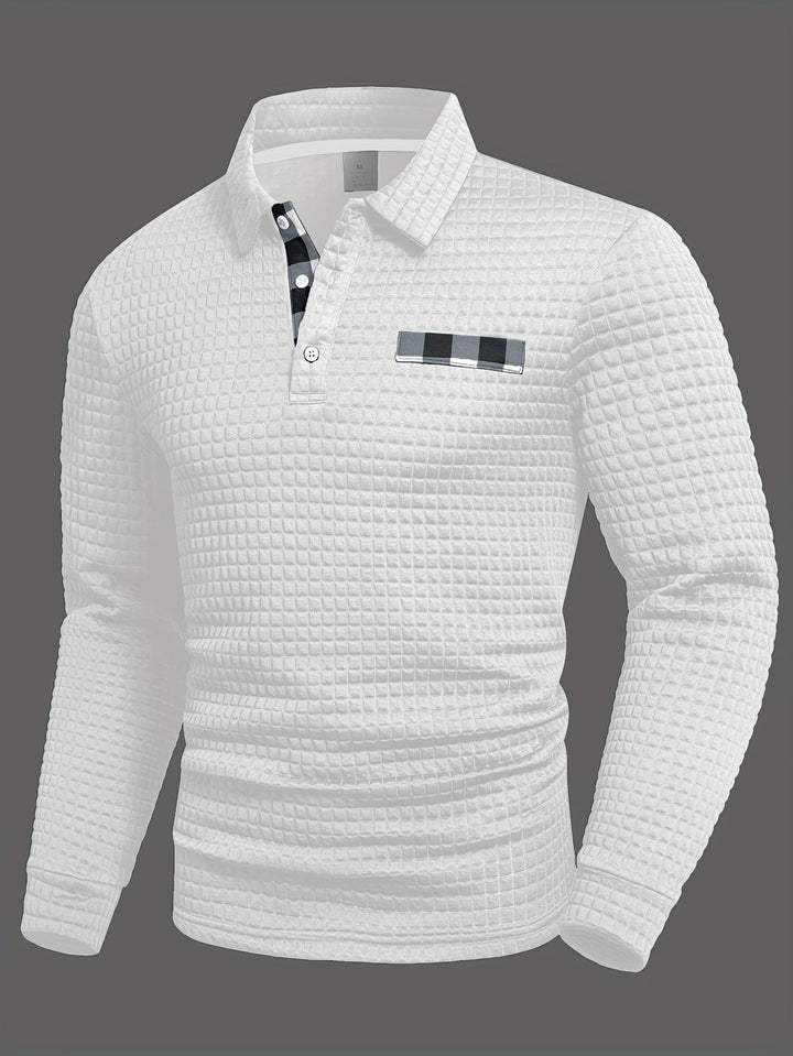 Juergen - Camicia Casual a Maniche Lunghe Con Bottoni