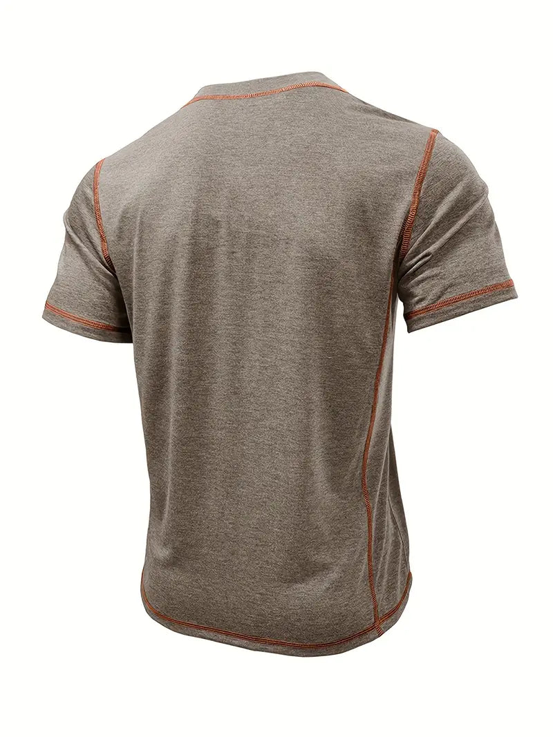 Orazio - Maglietta a Maniche Corte Con Bottoni