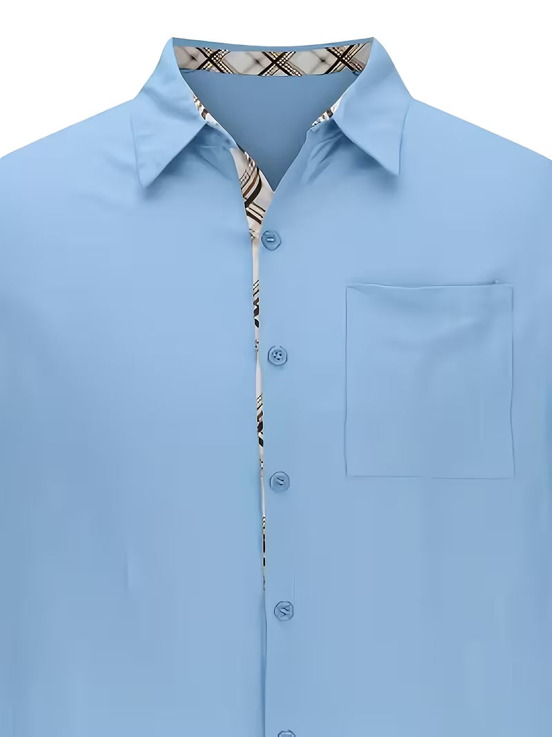 Kolby - Camicia a Quadri Patchwork Con Tasca