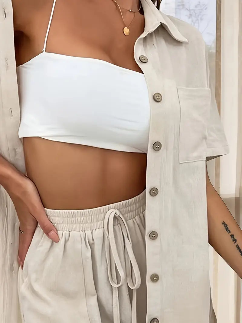 Fani - Elegante Completo Estivo A Due Pezzi