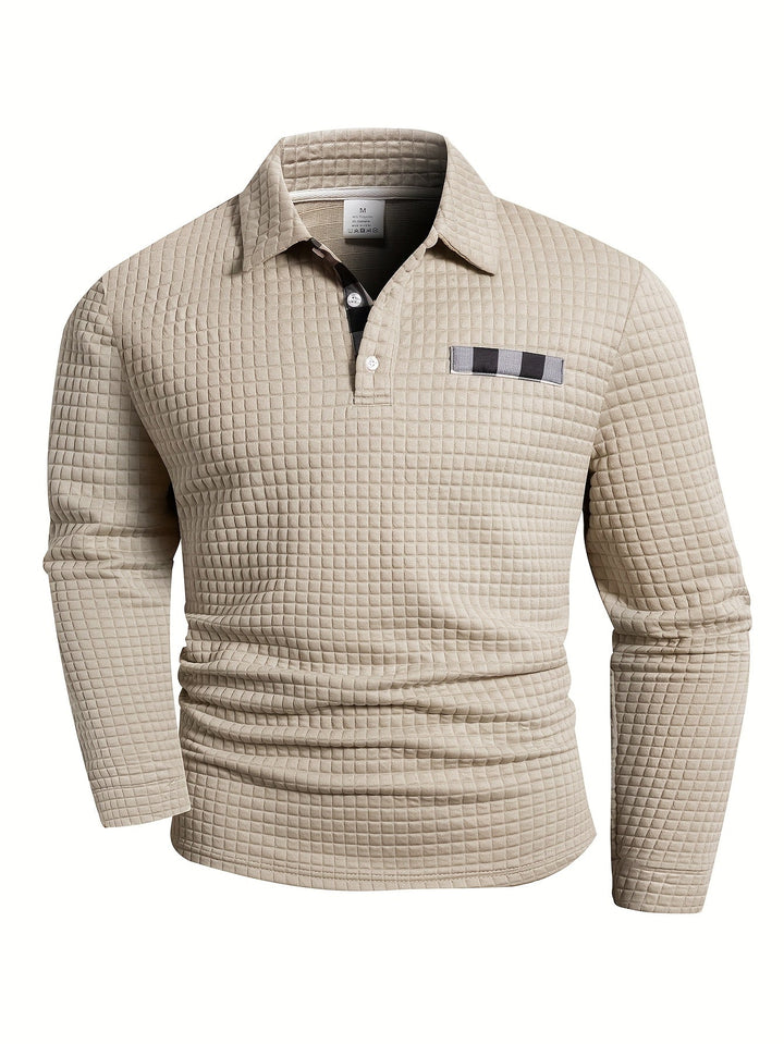 Juergen - Camicia Casual a Maniche Lunghe Con Bottoni