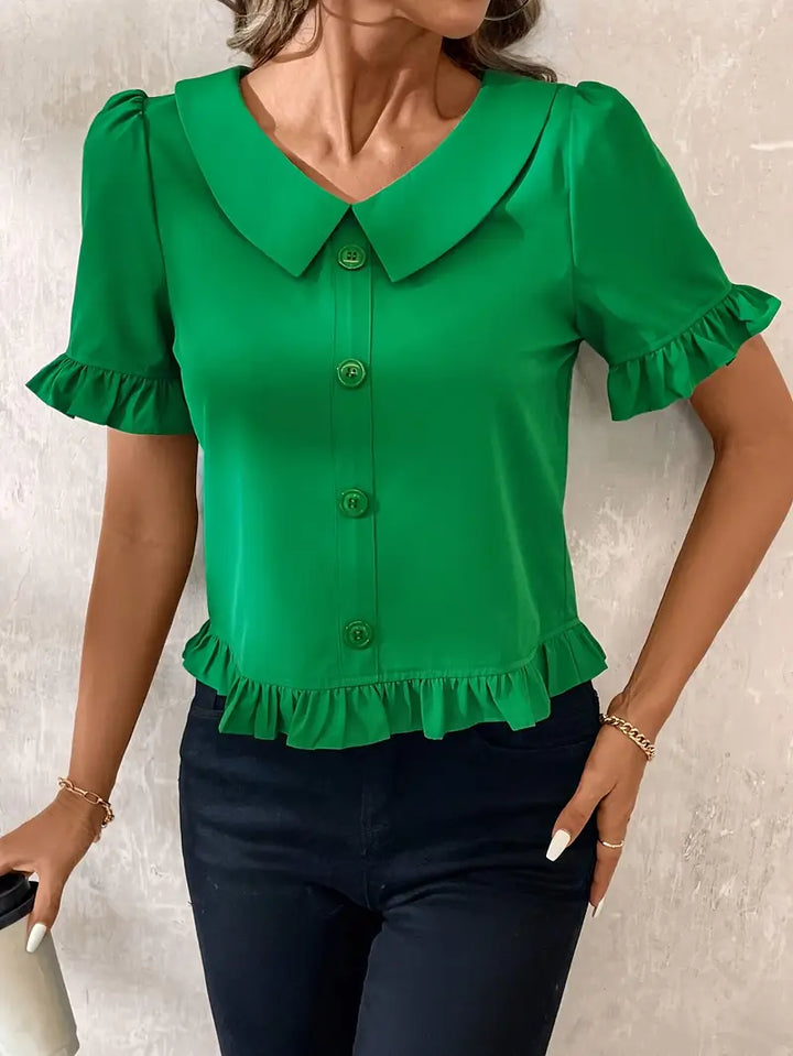 Foteini - Camicetta Elegante A Maniche Corte