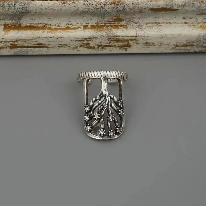 Marinan - Set di 4 Anelli Regolabili per Unghie in Stile Boho