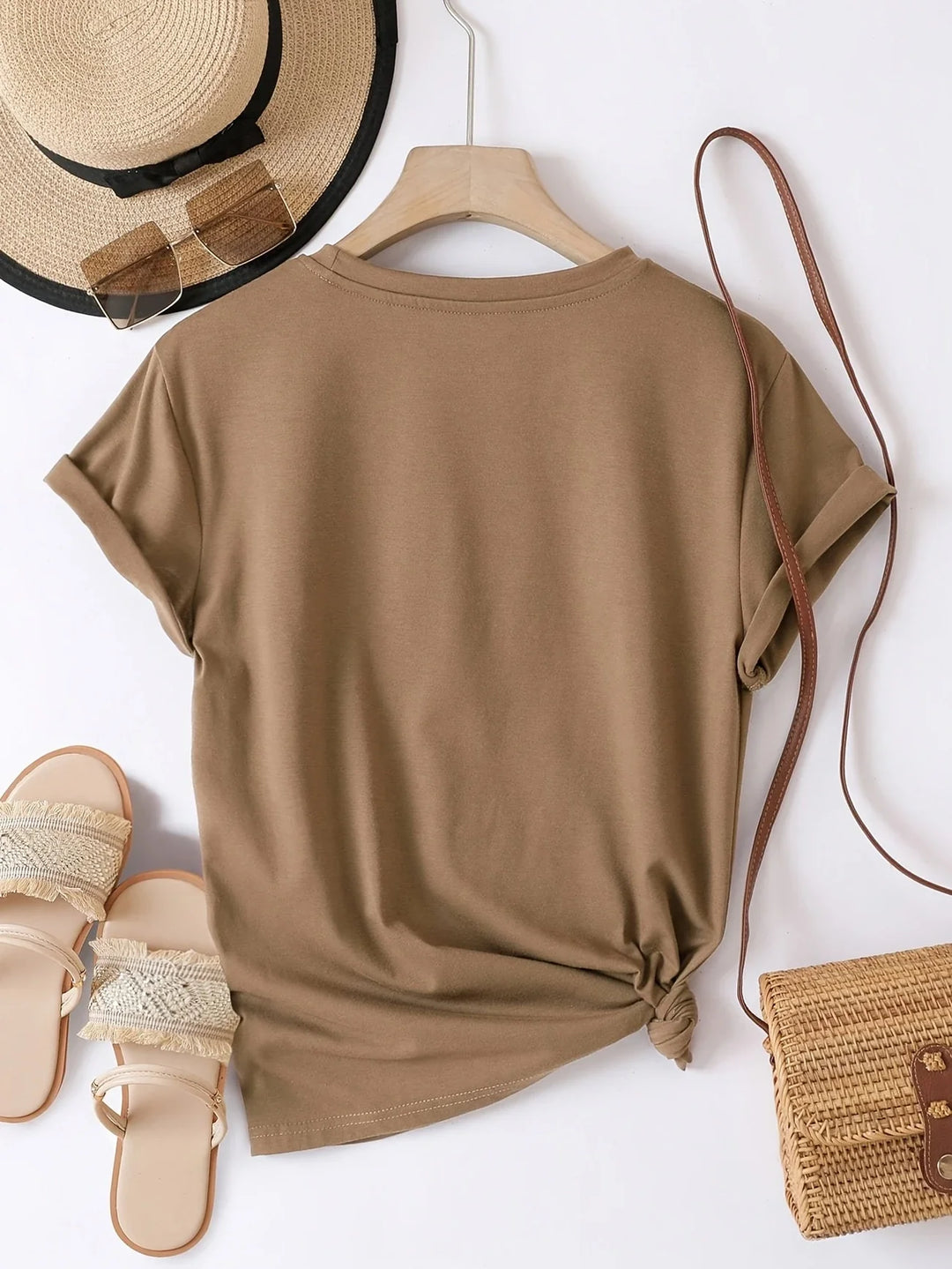 Larson - Casual Manica Corta Maglietta Con Stampa Cuore
