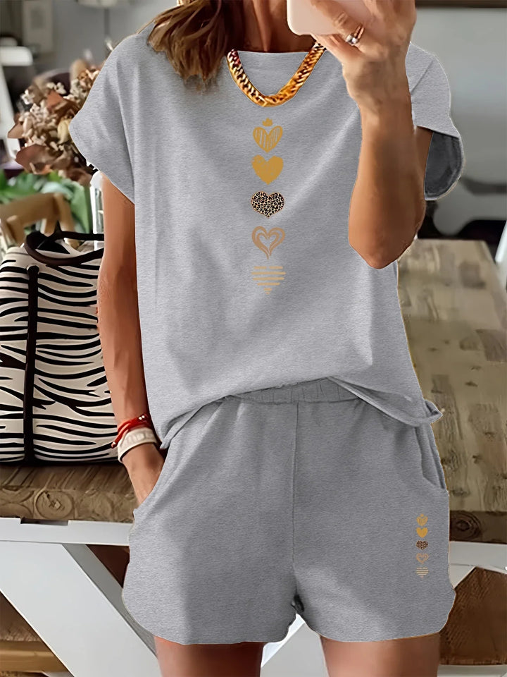 Lyra - Casual Set Di Due Pezzi Con Stampa Grafica
