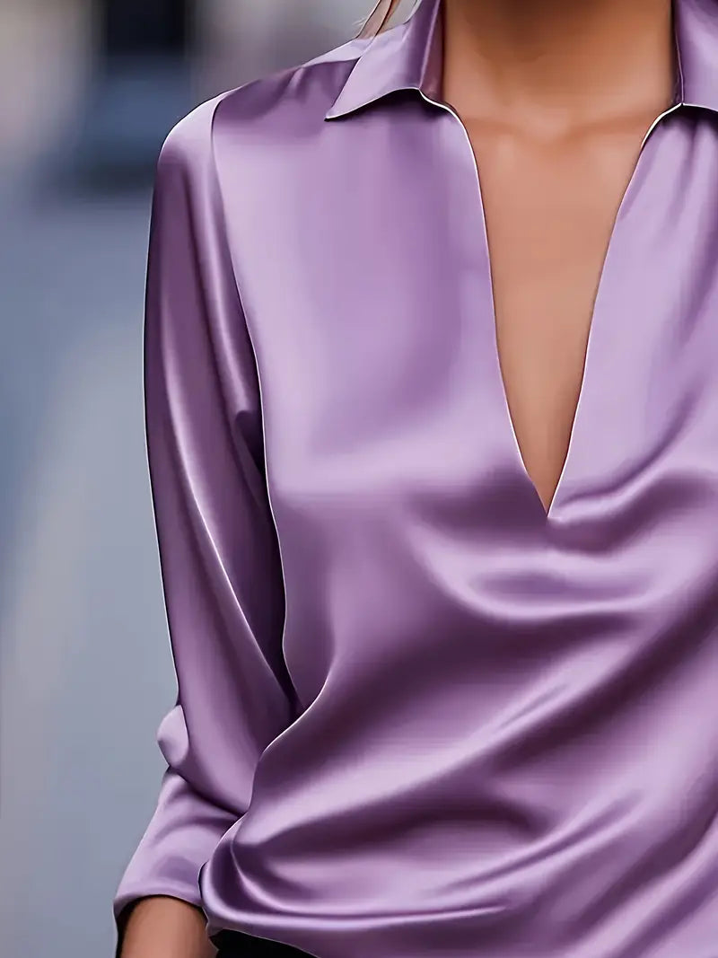 Nadene - Camicetta Con Scollo a V Premium