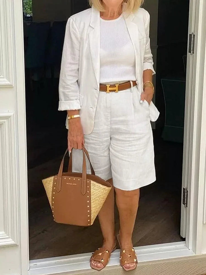 Leontina - Completo Casuale Con Blazer e Pantaloncini