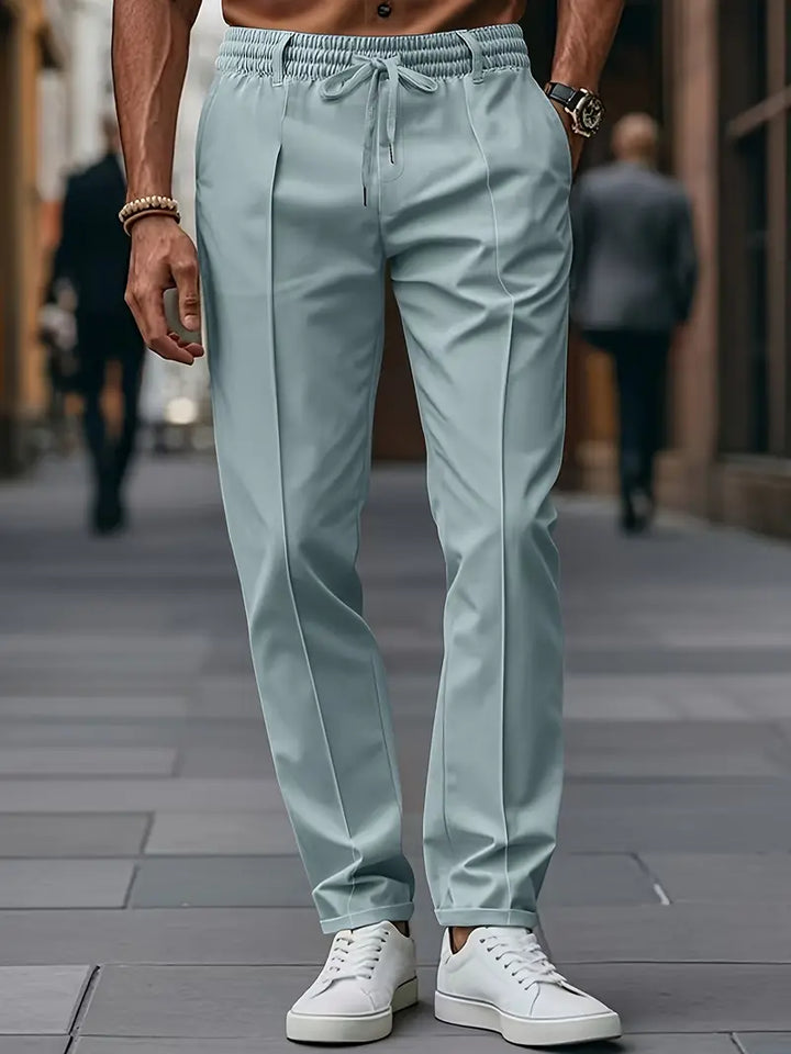 Crawford - Casual Vestibilità Slim Pantaloni Con Elastico in Vita