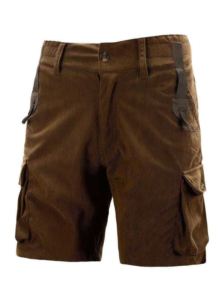 Jorit - Pantaloncini Merci in Velluto a Coste Con Trama 3D