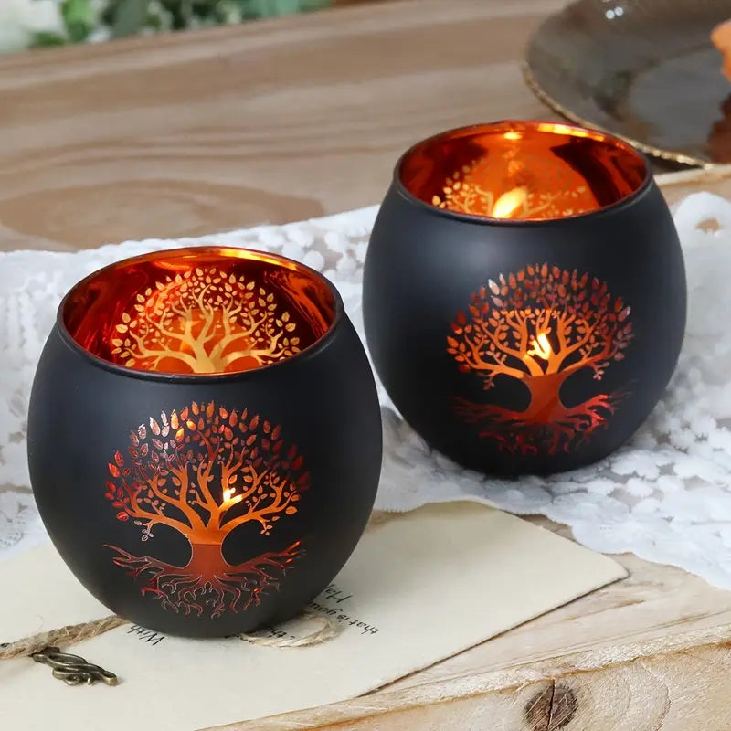 GlowRoot - Set Portacandele Albero Della Vita