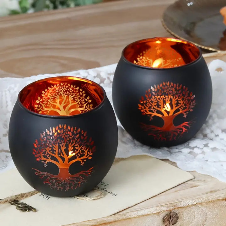 GlowRoot - Set Portacandele Albero Della Vita