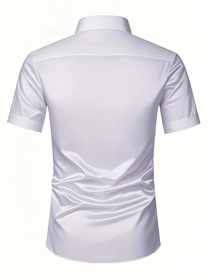 Ezra - Elegante Camicia Vestibilità Aderente Con Bottoni