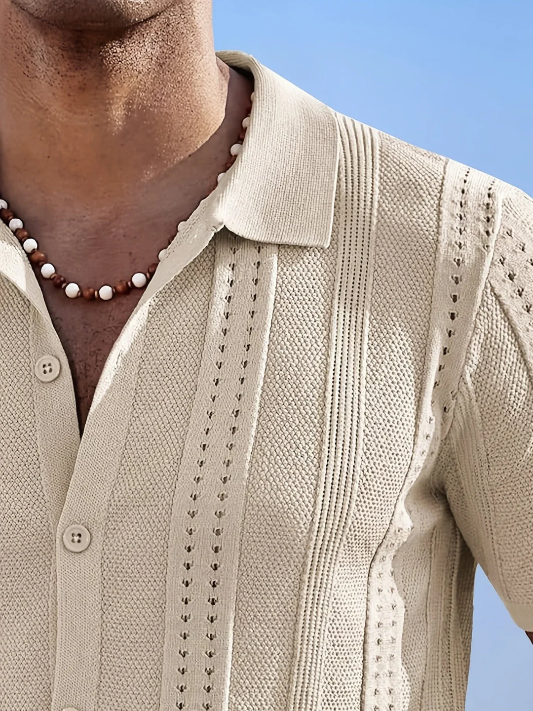 Semyon - Camicia Lavorata A Maglia Con Motivo Intricato Alla Moda