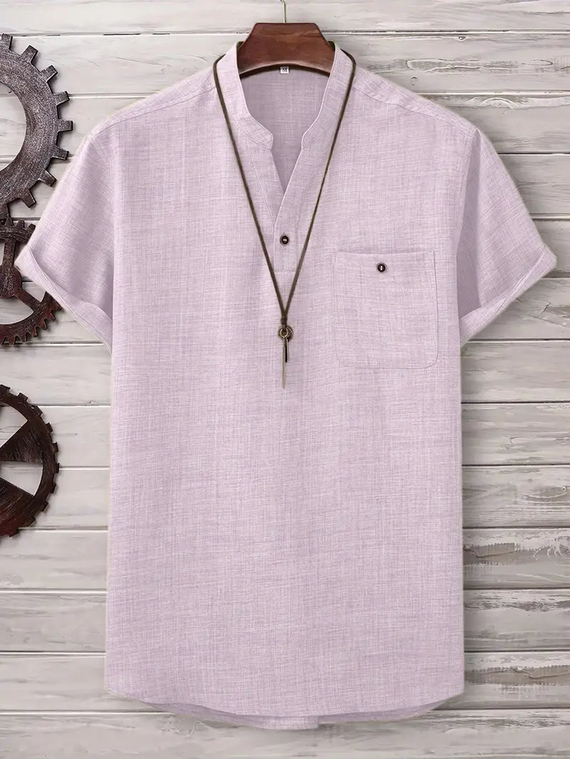 Kieth - Camicia a Maniche Corte Con Tasca Frontale
