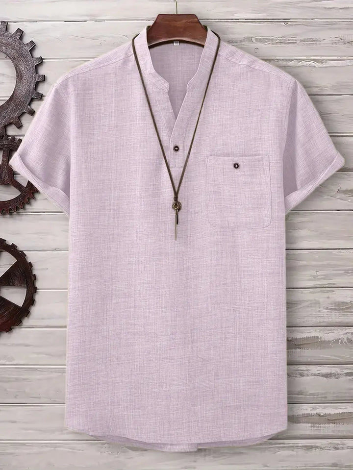 Kieth - Camicia a Maniche Corte Con Tasca Frontale