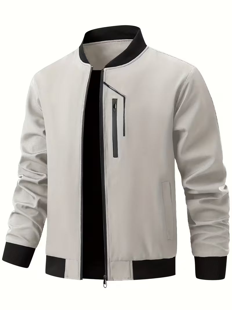 Akrum - Giacca Bomber Casual Con Cerniera