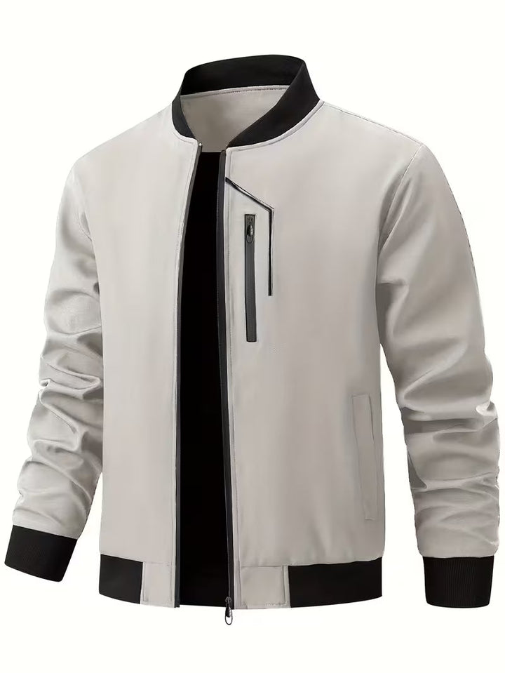 Akrum - Giacca Bomber Casual Con Cerniera