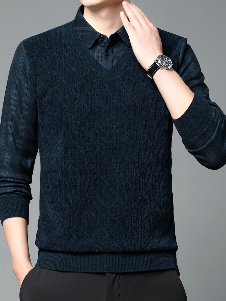 Alan - Maglione in Maglia a Maniche Lunghe