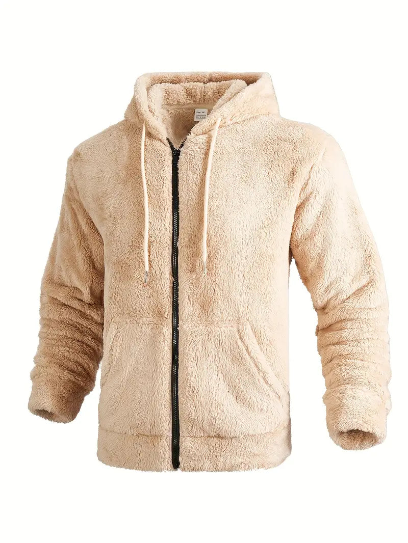 Ushakov - Casual Manica Lunga Felpa Con Cappuccio Con Cerniera
