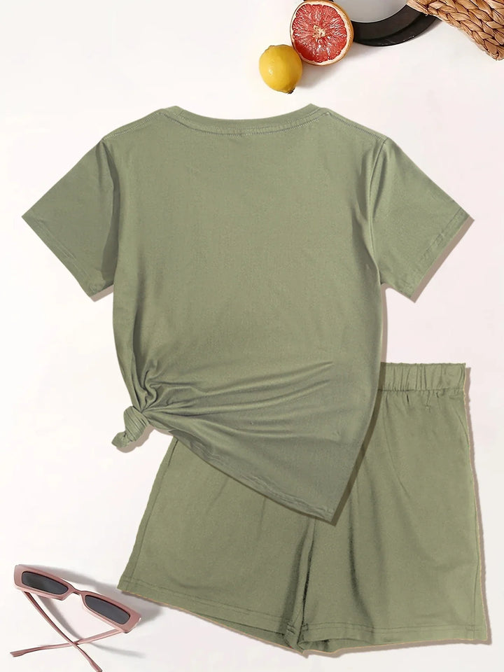 Lyra - Casual Set Di Due Pezzi Con Stampa Grafica
