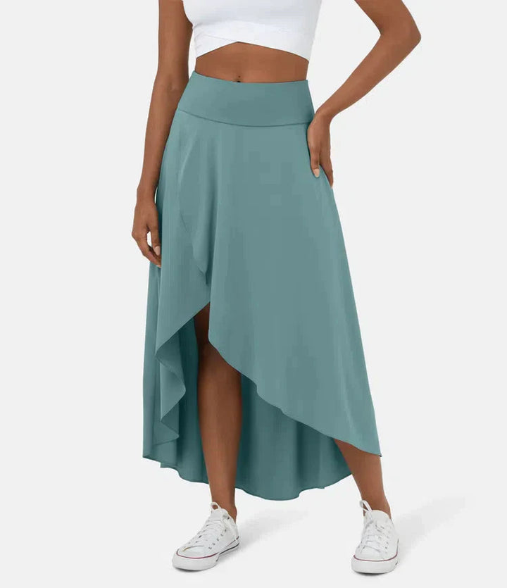 Keisha - Gonna Midi Casual Con Vita Alta E Gonna Svasata Profonda
