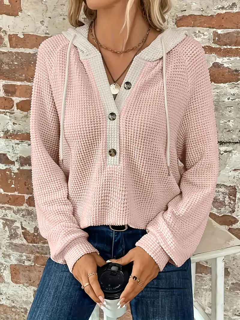 Snezhana - Felpa Con Cappuccio A Maniche Lunghe Con Coulisse Sul Davanti