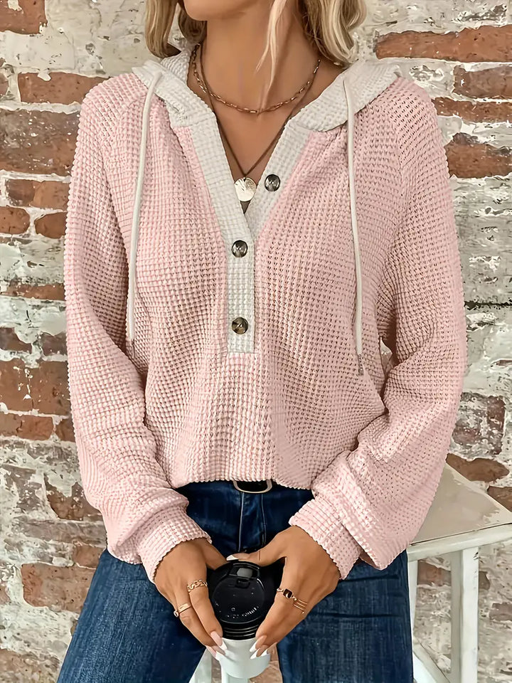 Snezhana - Felpa Con Cappuccio A Maniche Lunghe Con Coulisse Sul Davanti