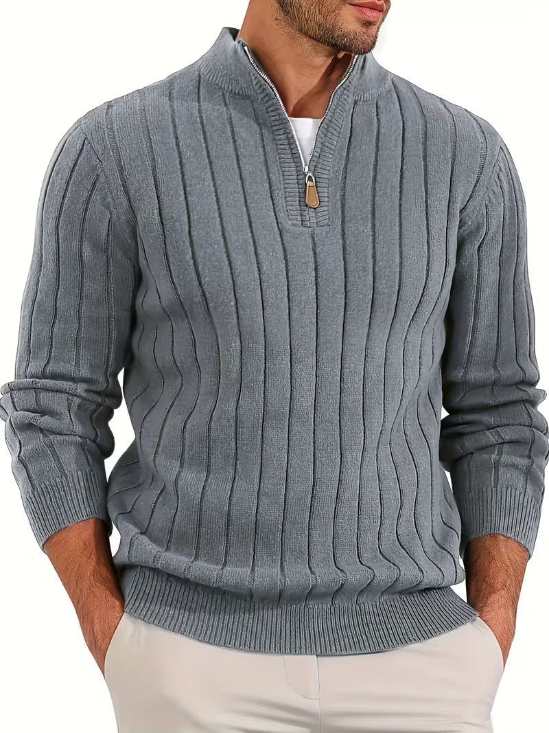 Yedidya - Maglione Casual a Maniche Lunghe Lavorato a Maglia