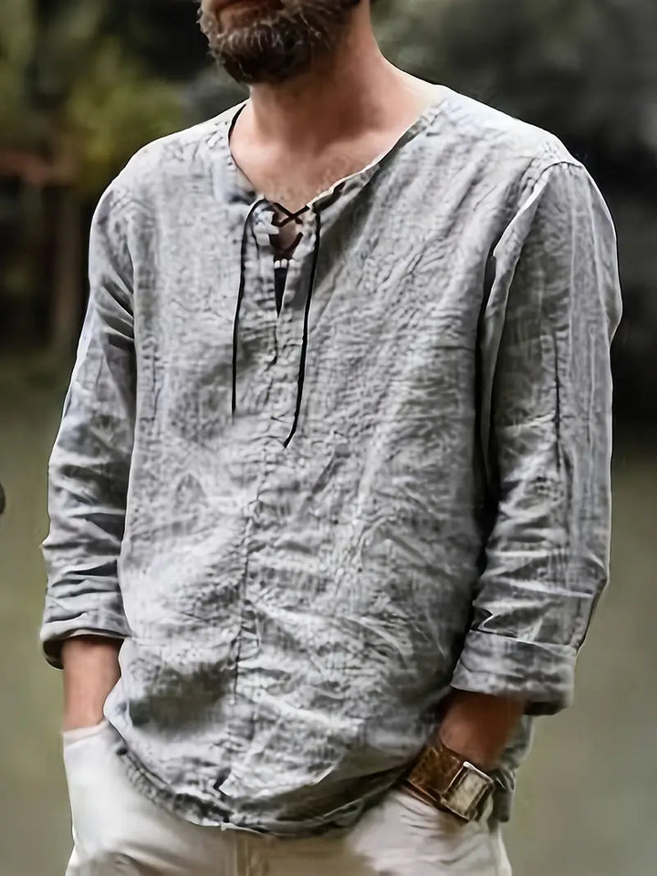 Pawel - Cotone Camicia a Maniche Lunghe