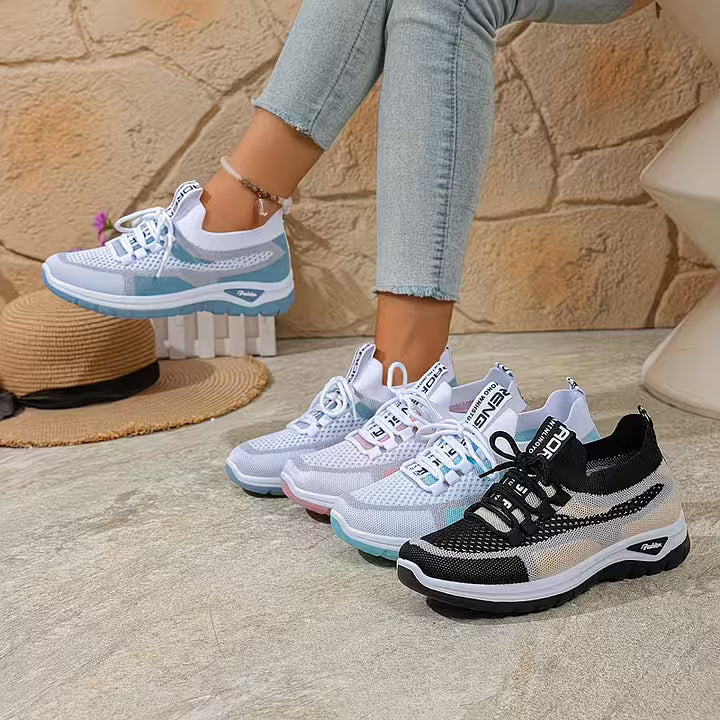 Loreta - Sneakers Traspiranti in Rete Sfumata