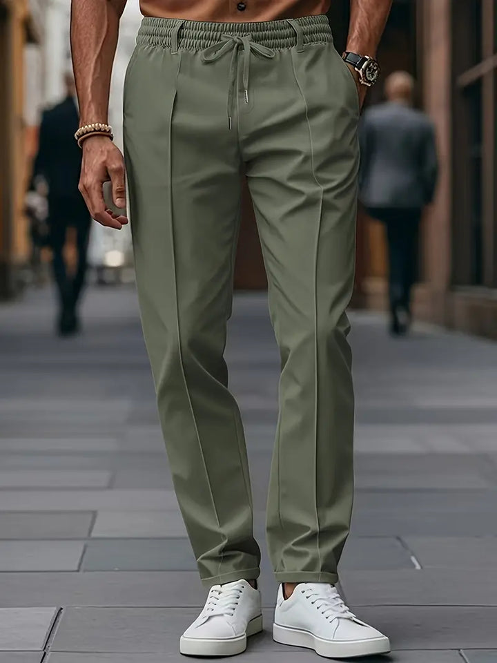 Crawford - Casual Vestibilità Slim Pantaloni Con Elastico in Vita