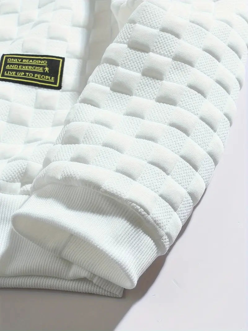 Stafford - Felpa Casual a Quadri Con Texture