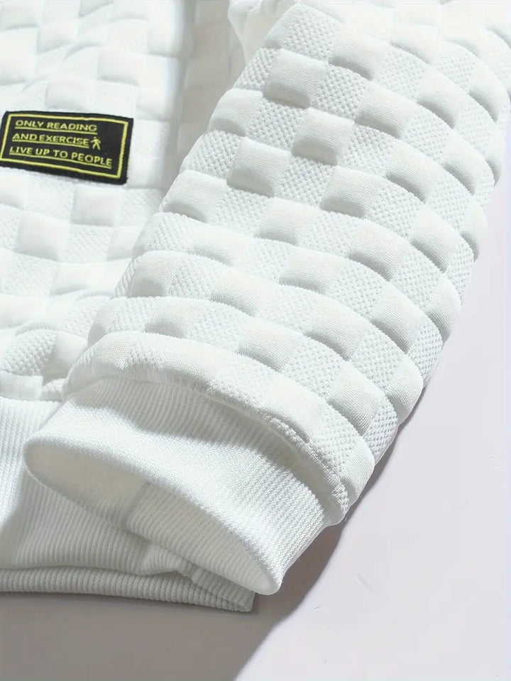 Stafford - Felpa Casual a Quadri Con Texture